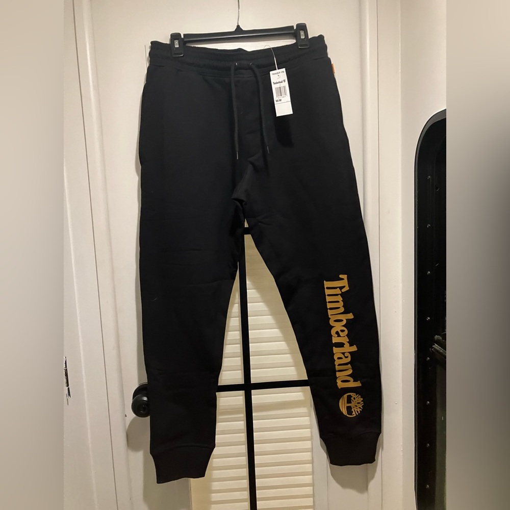 Black Timberland sweatpants